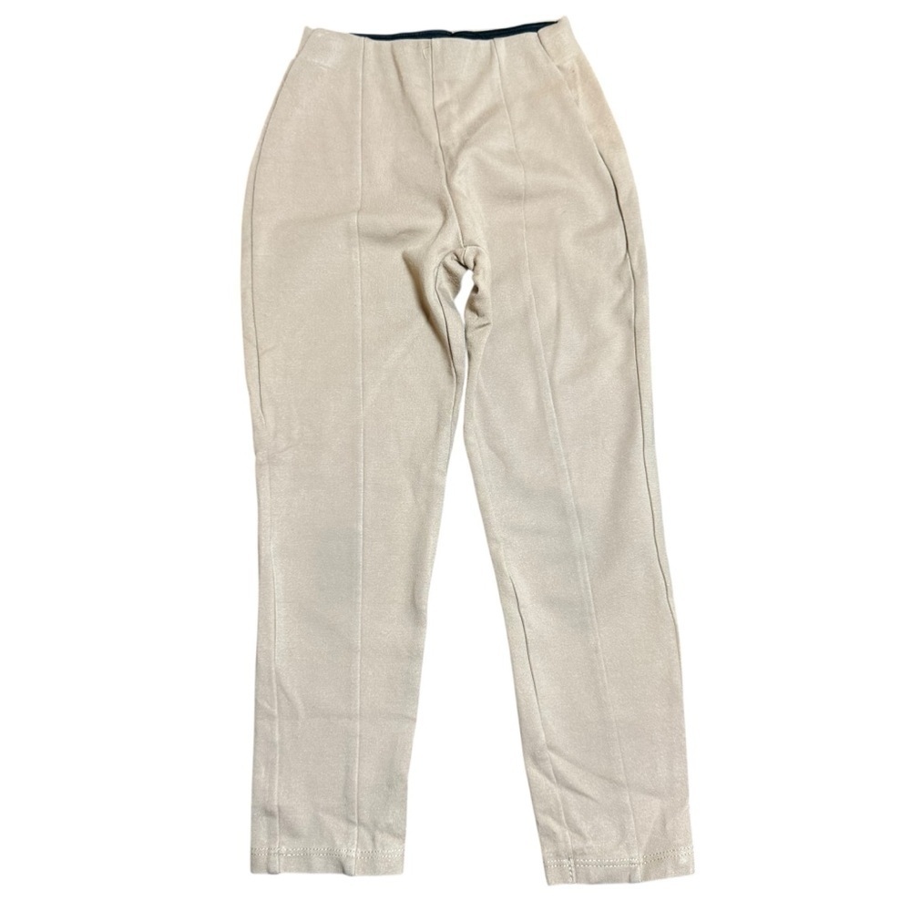 ZARA Girls Beige Stretch Pull-On Pants/Leggings -Size 7